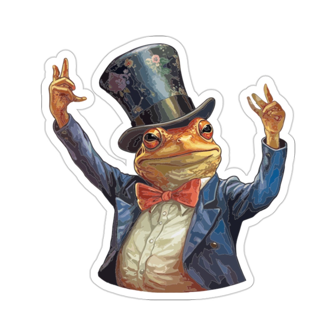 Fun Party Frog Sticker #16 - Etsy