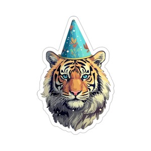 Leuke Feest Tijger Sticker #7