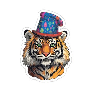 Leuke Feest Tijger Sticker #3