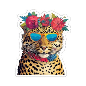 Leuke Luipaard Sticker #6