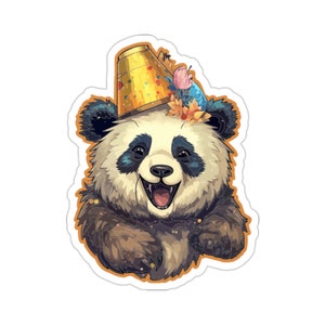 Fun Party Panda Sticker #6