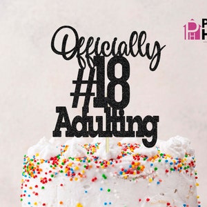 Offiziell 18 Erotik SVG, 18. Geburtstag SVG, 18. Geburtstag Cake Topper SVG, Cake Topper geschnitten Datei, Cake Topper svg, svg Clip Art Datei