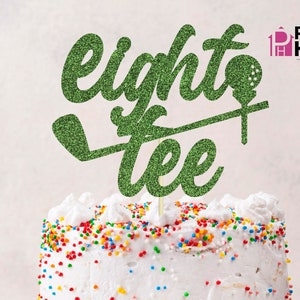 Huit tee golf SVG, SVG de golf, 80e golf bday shirt SVG, golf anniversaire chemise png, cake topper svg, fichier svg de joueur de golf, 80 fichier numérique