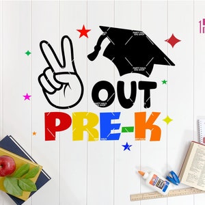 平和を祈るプレキンダー SVG、卒業式 SVG、プレキンダー SVG、プレキンダー グラデュエイト SVG、学校最終日 PNG、卒業記念品、デジタル シルエット Cricut ファイル