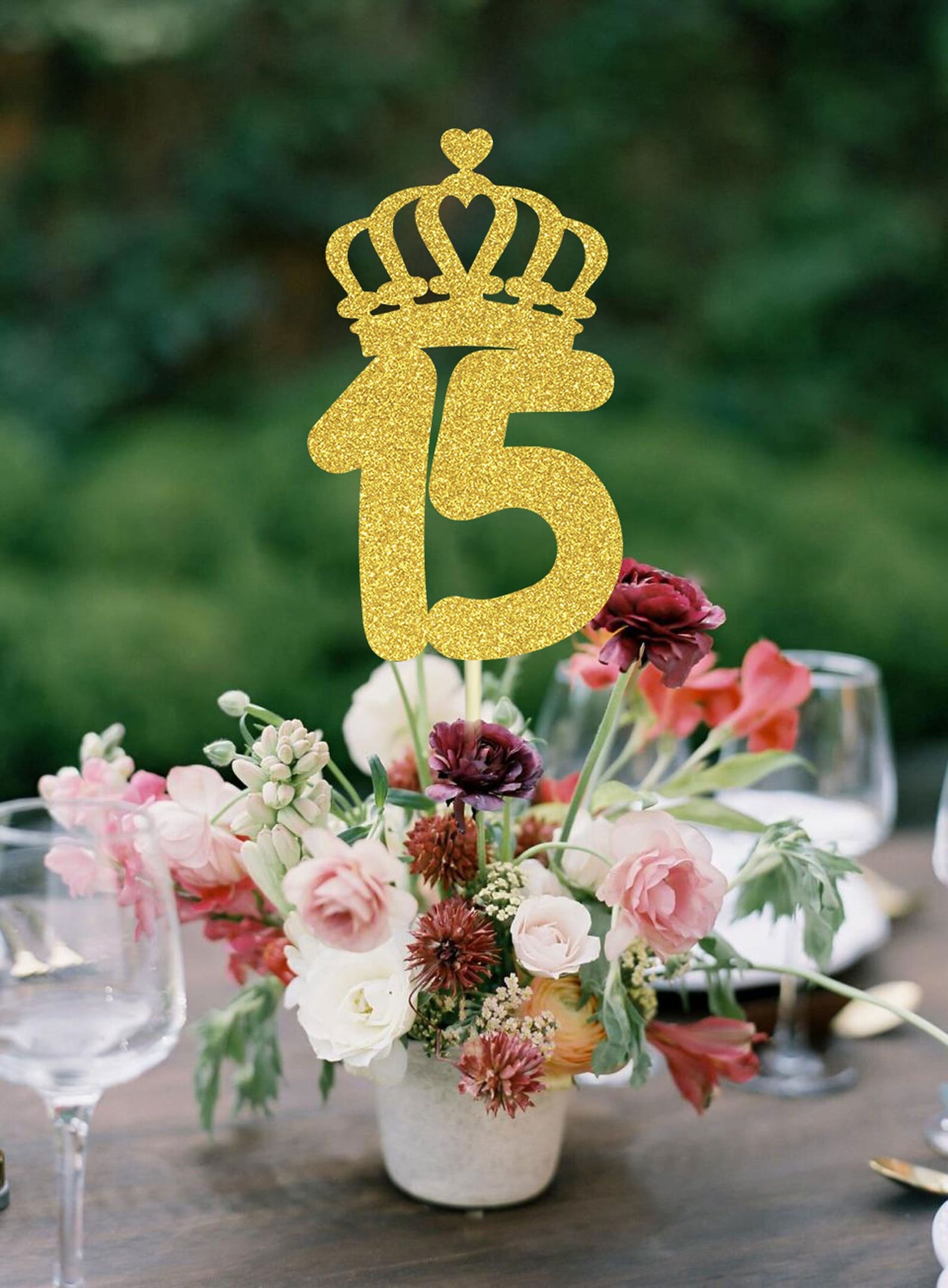 Quinceañera Birthday Centerpiece SVG Mis Quince SVG Sweet 15 Etsy