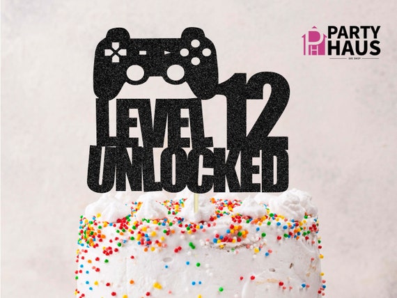 Level 12 Unlocked svg, 12nd Birthday svg, Twelve Birthday