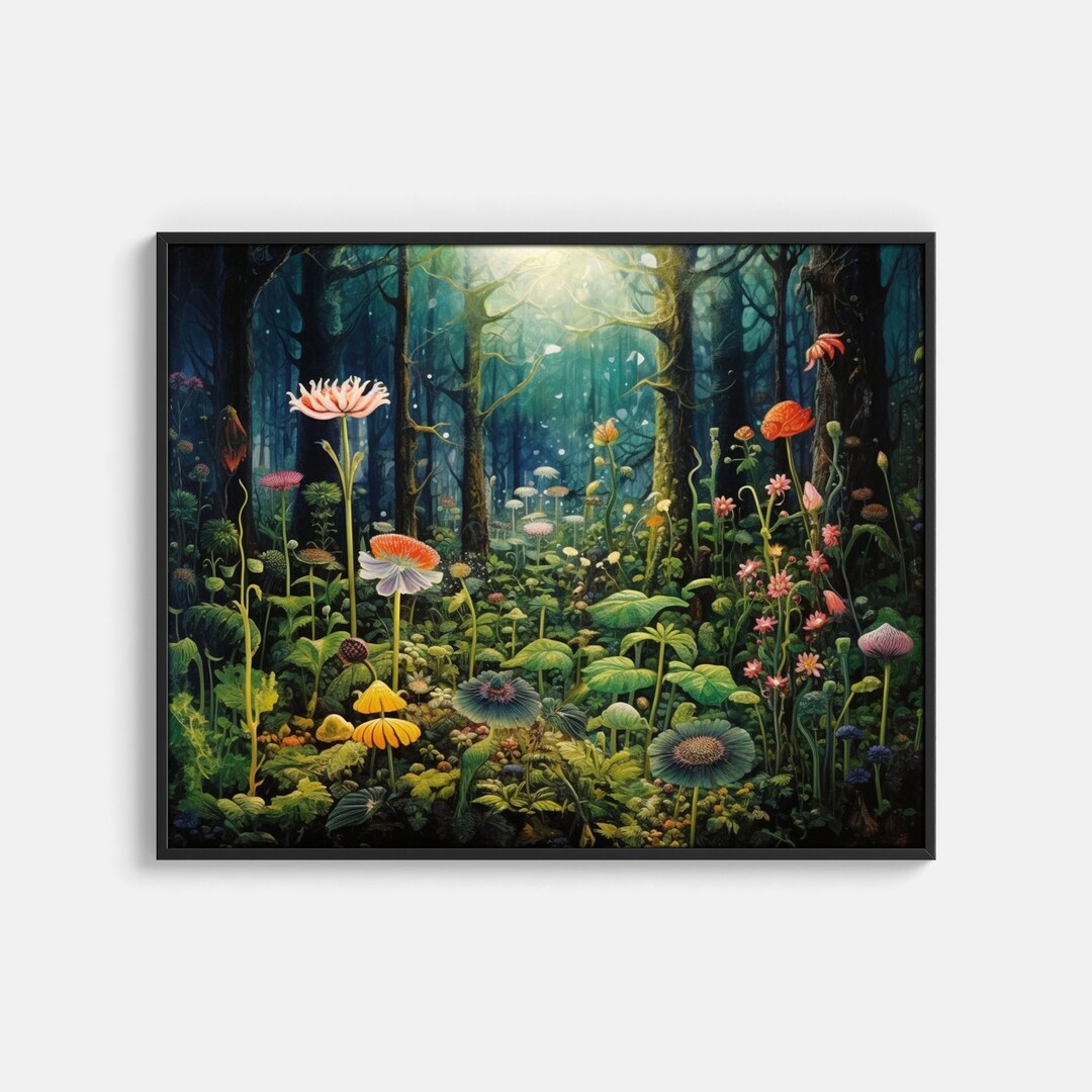 Forest Art Printable Art House Warming Gift Digital Download Wall Art ...