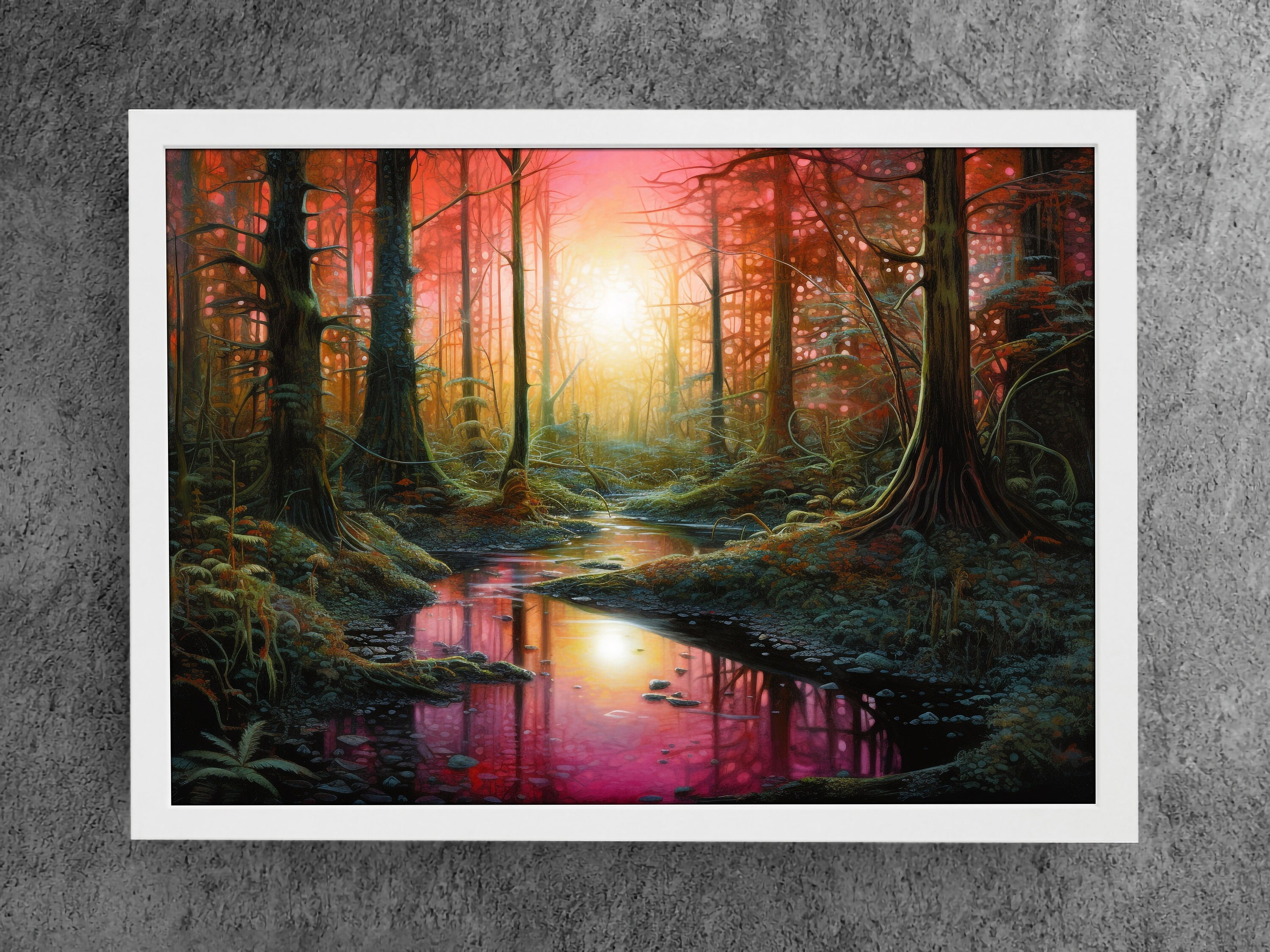 Forest Art Printable Art House Warming Gift Digital Download Wall Art ...