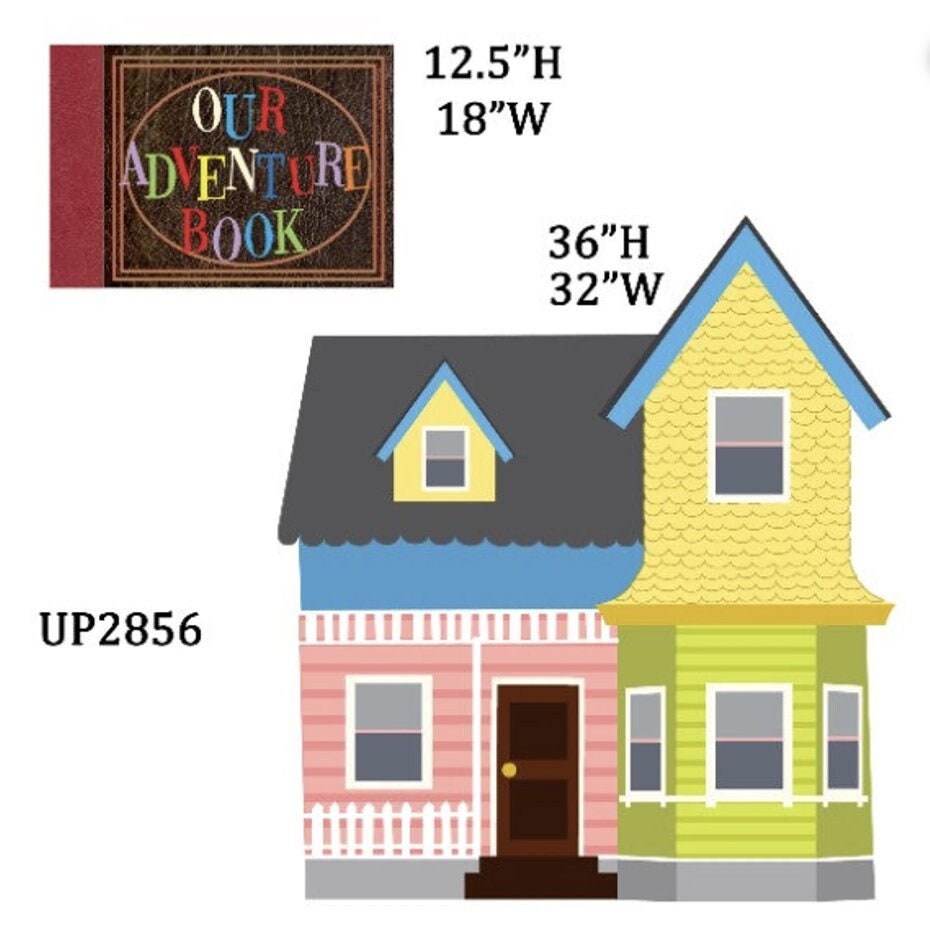 HOUSE and book coroplast backdrop panel Party Props cutouts signs centerpieces Yard cards (No stakes or stands included)