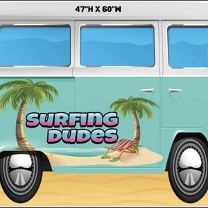 OCEAN WAVE Party Props decorations backdrops coroplast cutouts signs centerpieces Yard cards (No stakes or stands included)