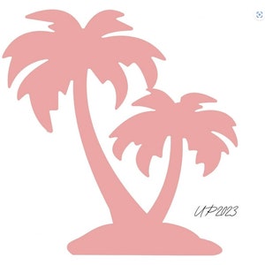 4FT Palm Tree Coroplast Cutouts Party Props deco and Yard signs