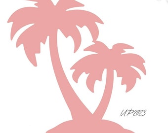 4FT Palm Tree Coroplast Cutouts Party Props deco and Yard signs