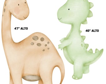 Dinos watercolor Party Props decorations backdrops cutouts signs table centerpieces Yard cards (NO Stands or stakes included)