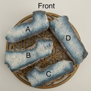 Nakauriite raw slab  - raw nakauriite -  blue ice glacierite - nakaurite glacierite piece - raw crystal - blue ice crystal