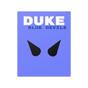 Duke Blue Devils Poster