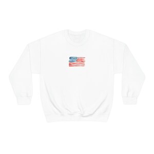 American Flag Crewneck Sweatshirt (Unisex)