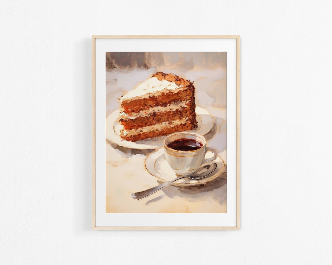 Watercolor Marble Chocolate Cake Painting. French Pastry Illustration ...