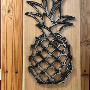 Pineapple Metal Sign, Home Decor