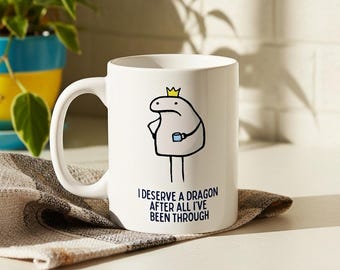 Funny Dragon Mug - Fourth Wing Merch Gift - Bookish Coffee Cup - Gift for Book Lovers