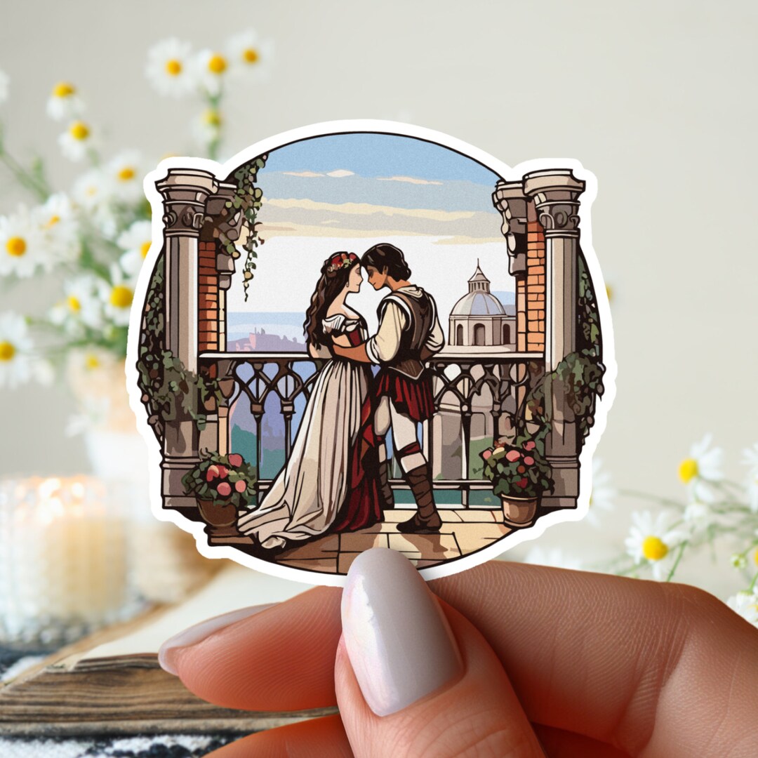 Stickers Romeotics Romeo and Juliet Vinyl Sticker: Shakespeare Book Lover Gift - Etsy