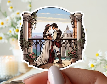 Romeo and Juliet Vinyl Sticker: Shakespeare Book Lover Gift