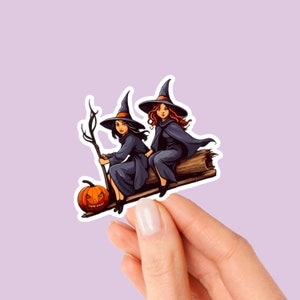Halloween Witches Vinyl Sticker | Supernatural Sticker | Witch Sticker | Fun / Funny Sticker | Laptop Sticker | Kindle Sticker | Gift