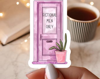 Adesivo Fictional Men Only: Adesivo à prova d'água para Kindle para amantes de livros