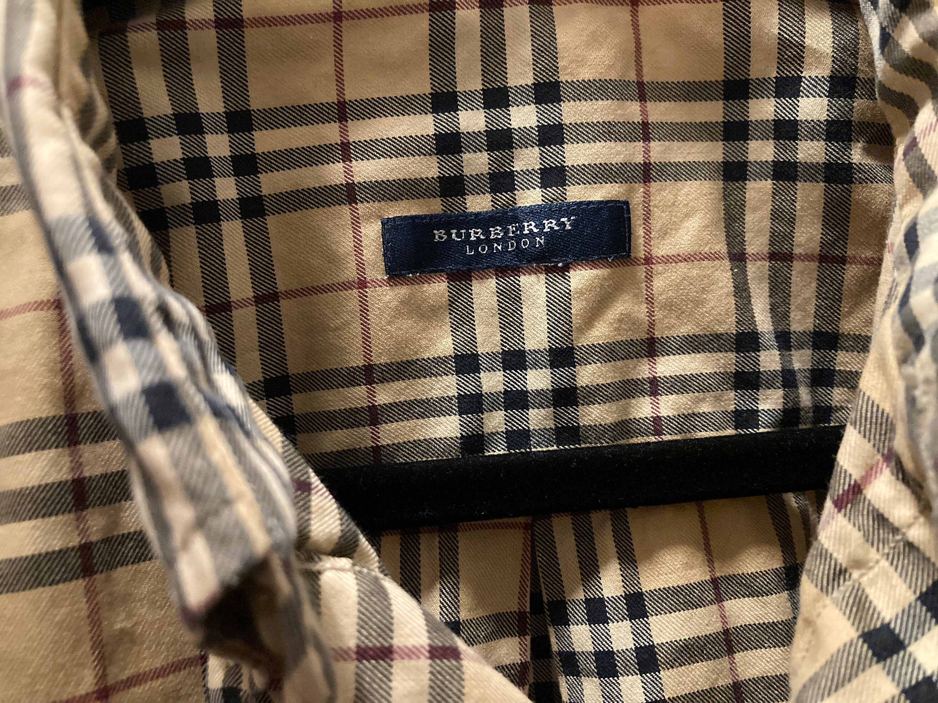 BURBERRY Button-down Collar Vintage Check Stretch Cotton Shirt Multiple  colors ref.235797 - Joli Closet