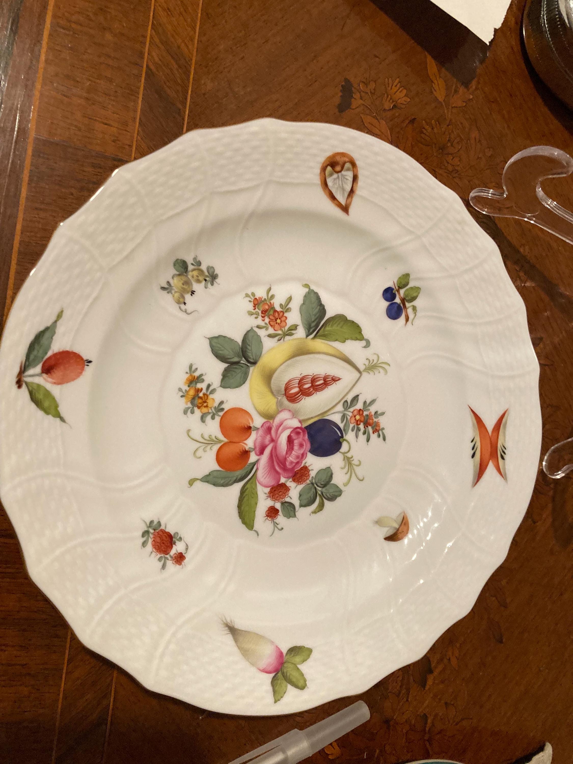 Herend Fruits & Flowers Porcelain Plate - Etsy