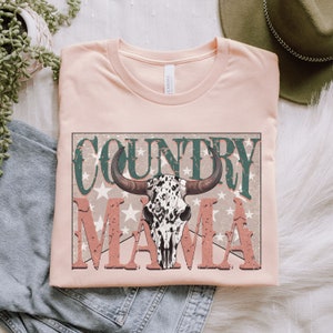 Western Mama Shirt, Mom&#39;s Country Shirt, Trendy Mother&#39;s Day Gifts, Mom&#39;s Birthday Gifts, Aesthetic Mama Shirt, Cowgirl Mama Gifts