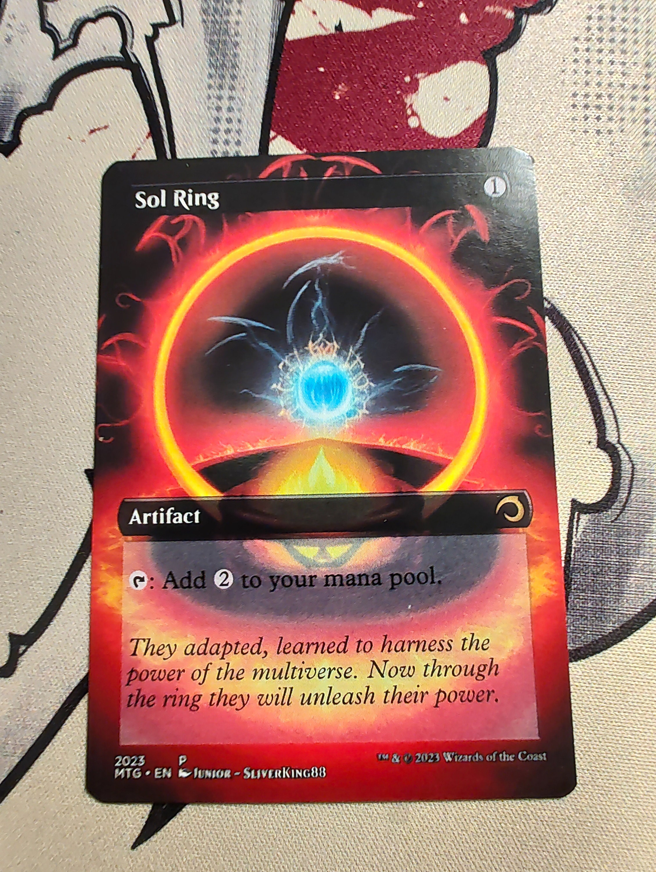 Sliver Overlord MTG Proxy Re-imagined Neon Vintage Fantasy 