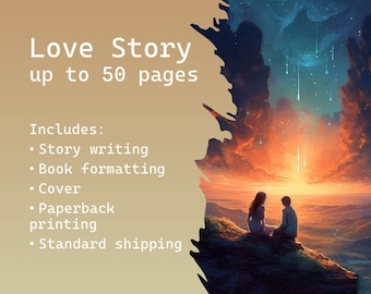 Libro di storie d'amore personalizzato, illustrazioni personalizzate, regalo romantico