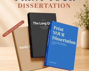 Hardcover Dissertation Printing, Custom Thesis Book