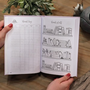 Hardcover Reading Journal | Book Tracker, 50+ Entries - Etsy