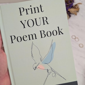Custom Poetry Book Printing – Print Your Poems as a Paperback or Hardcover – Book With Personalized Cover