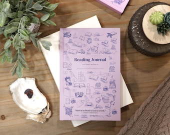 Premium Hardcover Reading Journal | Book Review Journal 50+ Books | Book Tracker | Reading Log | Book Lover Gift | Reading Planner Notebook