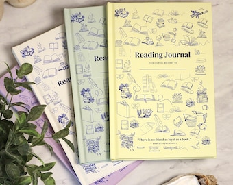 Hardcover Reading Journal | Book Tracker, 50+ Entries