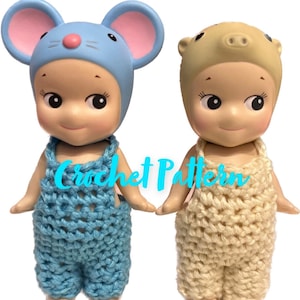 Sonny Angel Overalls Crochet Pattern