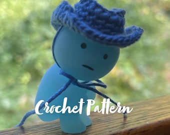 Smiski Crochet Cowboy hat crochet pattern