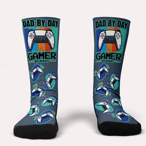 Dad Gamer Socks- Matching Custom Socks