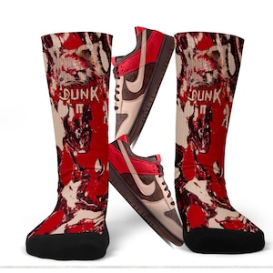 Calzini Dunk Low Red Panda - Calzini personalizzati abbinati