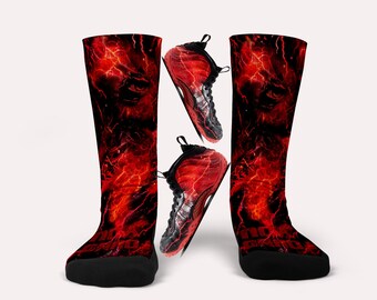 Foamposite Stranger Things Vecna Socks- Matching Custom Socks