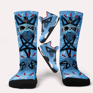 Jordan 4 X Travis Scott Cactus Jack Socks - Matching Custom Socks