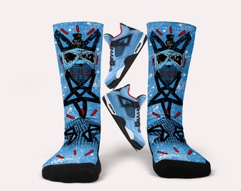 Jordan 4 X Travis Scott Cactus Jack Socks - Matching Custom Socks