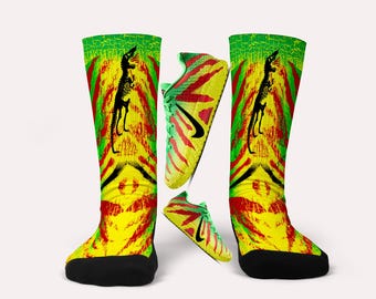 Ja 3 Jurassic Park Socks - Matching Sneaker Design Sock