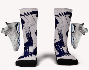 Meias Jordan 6 Georgetown V2 - Meias personalizadas combinando