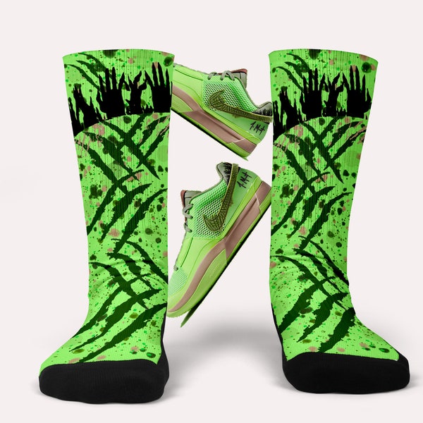 Ja 1 Zombie Socks - Ja Morant- Matching Custom Socks