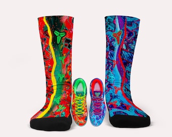 Kobe Protro 8- What The Kobe- Matching Custom Socks