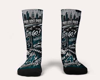Philadelphia Skyline Socks-Custom Socks