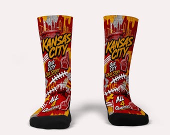 Kansas City Skyline Socks-Custom Socks